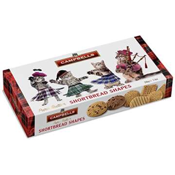 Campbells Shortbread Mad Kitten | 210g | Authentic Scottish Shortbread Biscuits Handcrafted with Premium Ingredients | Delicate and Crumbly Texture | Ideal for Gifting and Tea Time