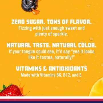 Sparkling Ice, Berry Lemonade Sparkling Water, Zero Sugar Flavored Water, with Vitamins and Antioxidants, Low Calorie Beverage, 17 fl oz Bottles (Pack of 12)