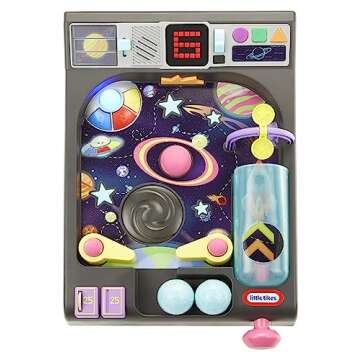 Little Tikes Old School My First Pinball Activity Table, Letters, Numbers, Planets, Counting, Sounds, Learning, Lights, Retro, Preschool Toy for Toddlers Girls Boys Ages 12 months, 1 - 2 Years