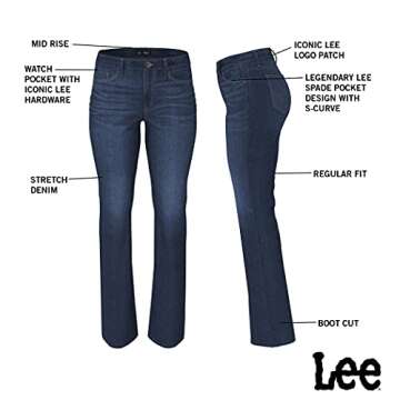 Lee Women's Bootcut Jeans - Dark Glicia