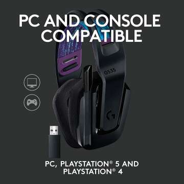 Logitech G535 Wireless Gaming Headset - Lightweight & Versatile