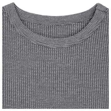 Fruit of the Loom boys Premium Thermal Waffle Underwear Base Layer Set, Heather Greystone, 6 7 US