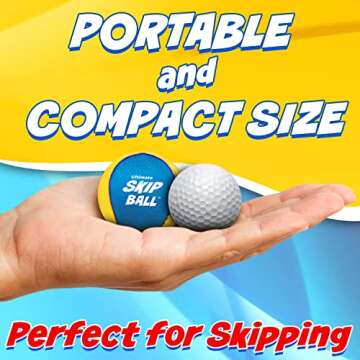 Activ Life Ultimate Skip Ball - Top 2024 Christmas Vacation Gifts for Kids Adults Men Women Cool Xmas Presents for Boys and Girls Best Beach Sand Water Toys Swimming Pool Unique Idea Age 7 Year Old+