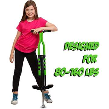 New Bounce Pogo Stick for Kids - Pogo Sticks for Ages 9 and Up, 80 to 160 Lbs - Pro Sport Edition, Quality, Easy Grip, PogoStick for Hours of Wholesome Fun