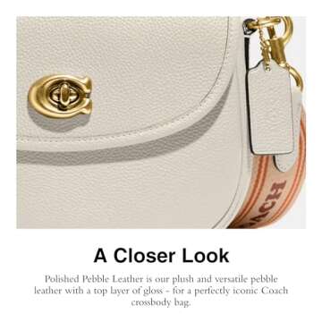 Coach Willow Saddle Bag, Chalk