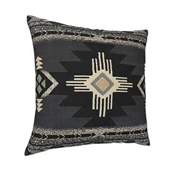 IVSYCOF Southwest Aztec Native American Pillow Covers 18x18 Inch Decorative Throw Pillowcase Square Couch Cushion Cover for Home Sofa Living Room