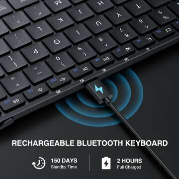 Foldable Bluetooth Keyboard: Portable Travel Solution