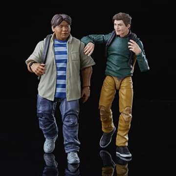 Spider-Man Marvel Legends Series 60th Anniversary Peter Parker and Ned Leeds MCU 6-inch Action Figures, 7 Accessories (pack of 2)