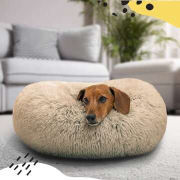 Calming Donut Bed for Pets
