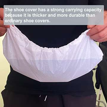 Disposable Shoe Covers - 200 Pack for Ultimate Protection