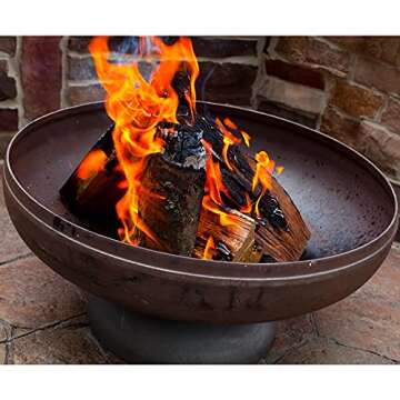 Ohio Flame - 24" Patriot Fire Pit (Made in USA) - Natural Steel Finish