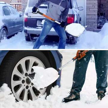 Extendable Snow Brush & Ice Scraper for Vehicles