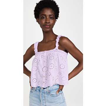 BB Dakota by Steve Madden womens Summer Sunrise Top Shirt, Orchid Bouquet, Medium US