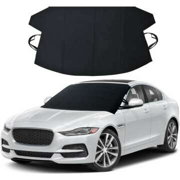 EcoNour Windshield Cover for Ice & Snow - 600D Oxford Fabric