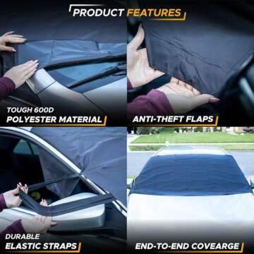 Waterproof Windshield Cover for Winter Weather