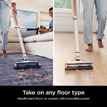 Shark WS642AE WANDVAC System, Ultra-Lightweight Powerful Cordless Stick Vacuum with HEPA Empty Base, Anti-Allergen Complete Seal, PowerFins, Self-Cleaning Brushroll & Pet Tool, White (Renewed)