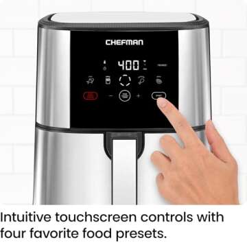 Chefman TurboFry Touch Air Fryer with Digital Control