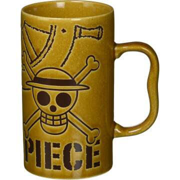 One Piece 122196 Pirate Flag Stein - Water Repellent & Durable (600ml)