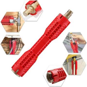 8-in-1 Faucet & Sink Installer Multi-Purpose Wrench Tool for Home Repairs