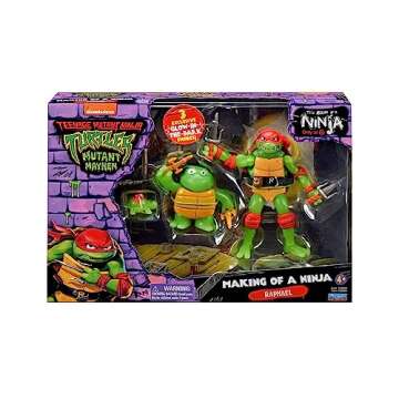 Teenage Mutant Ninja Turtles: Mutant Mayhem Making of a Ninja Raphael Action Figure 3-Pack