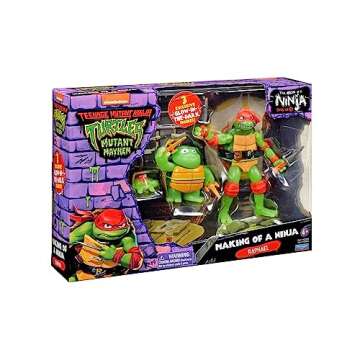 Teenage Mutant Ninja Turtles: Mutant Mayhem Making of a Ninja Raphael Action Figure 3-Pack