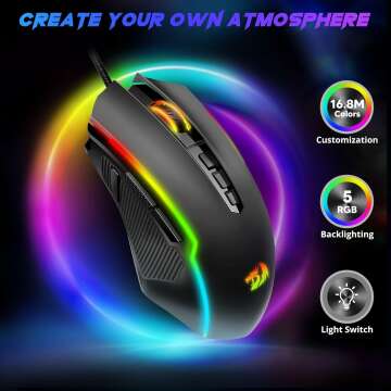 Redragon M910-K Wired Gaming Mouse with 8000 DPI