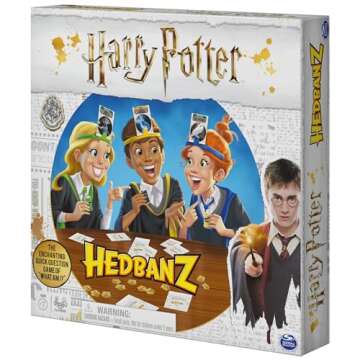 Hedbanz, Harry Potter Card Game 2019 Edition Gift Toy Merchandise Family Board Game Based on the Wizarding World Books & Movies, for Adults and Kids Ages 7 and Up