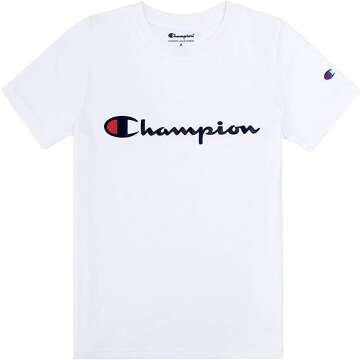 Champion Boys Short Sleeve Logo Tee Shirt - Comfortable & Stylish