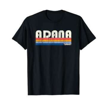 Retro Vintage 70s 80s Style Adana, Turkey T-Shirt