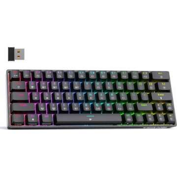 DIERYA T63 60% Wireless Mechanical Gaming Keyboard - Compact RGB Mini Keyboard