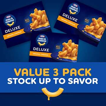 Kraft Deluxe Original Mac & Cheese 3 Pack 14 oz