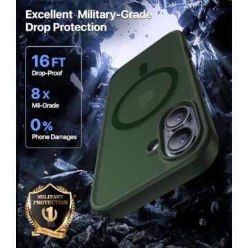 Magnetic iPhone 16 Case with Military Grade Protection