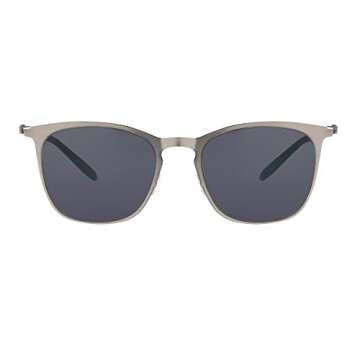 Foster Grant unisex adult Taylor Super Flat Sunglasses Sunglasses, Gunmetal, 50mm US