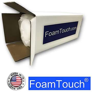 FoamTouch Upholstery Foam Cushion High Density 2 Height x 24 Width x 84 Length Made in USA