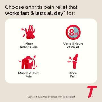 Tylenol 8 Hour Arthritis Pain Tablets with Acetaminophen for Joint Pain, 100 ct