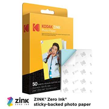 Zink KODAK 2x3" Premium Photo Paper - 50 Sheets for KODAK Devices