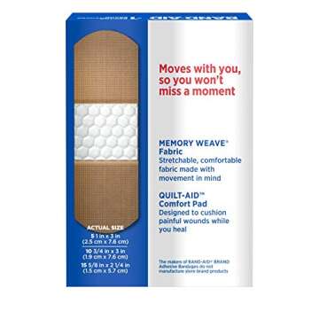 Band-Aid Brand Flexible Fabric Adhesive Bandages for Wound Care & First Aid, Assorted Sizes, 30 Count