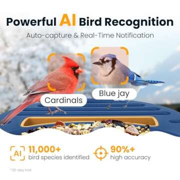 Smart Bird Feeder with Camera & AI Bird Identification