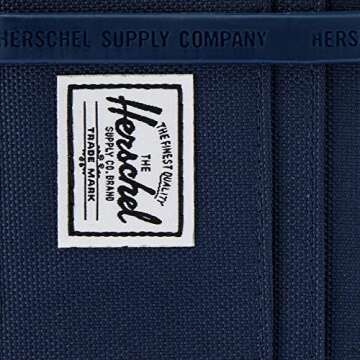 Herschel mens Charlie Rfid Card Case Wallet, Navy, One Size US