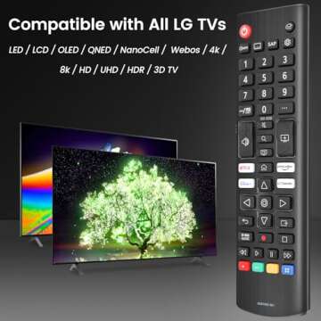 Gvirtue Universal Remote Control Replacement for LG-TV-Remote All LG LED OLED LCD Webos 4K 8K UHD HDTV HDR Smart TV with Prime Video, Disney Plus, Netflix, LG Channels Button