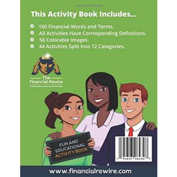 100 Financial Literacy Words and Terms That Every Child Should Know - Activity and Coloring Book: