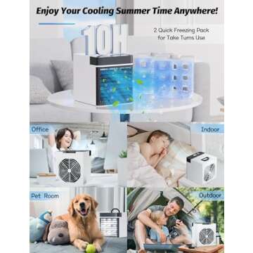 Mini Portable Air Conditioner with 3 Speeds