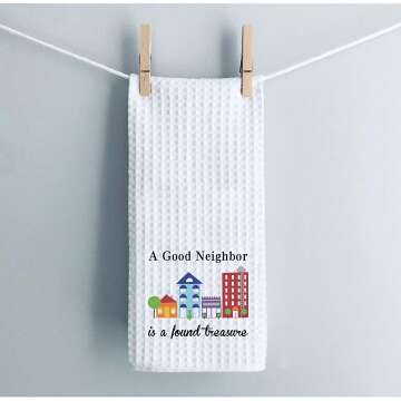 WCGXKO Neighbor Gift Kitchen Towel as Thank You