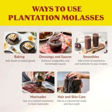 Plantation Blackstrap Molasses, 15 oz