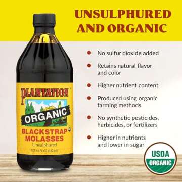 Plantation Blackstrap Molasses, 15 oz