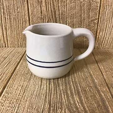 Heritage Blue Stripe Stoneware Sugar & Creamer Set