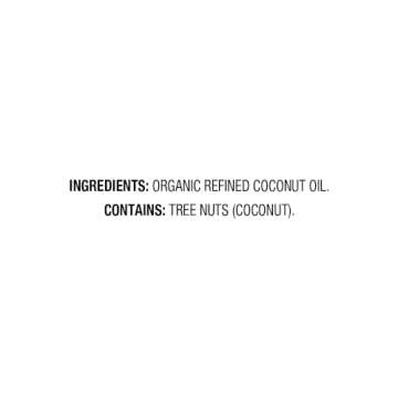 Amazon Fresh, Organic Refined Coconut Oil, 15 Fl Oz (Previously Happy Belly, Packaging May Vary)