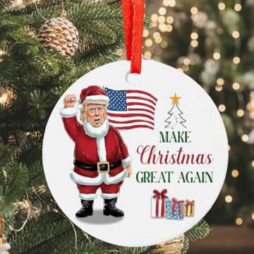 Trump Make Christmas Great Again Ornament 2024