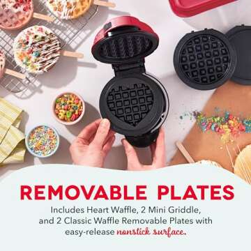 DASH Multimaker Mini System: 3-in-1 Waffle Maker & Griddle