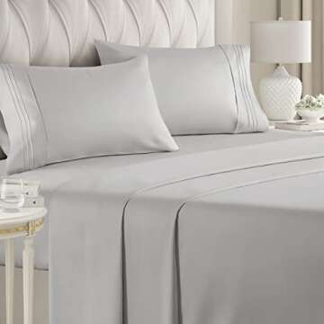 Breathable Queen Size Sheet Set for Comfort